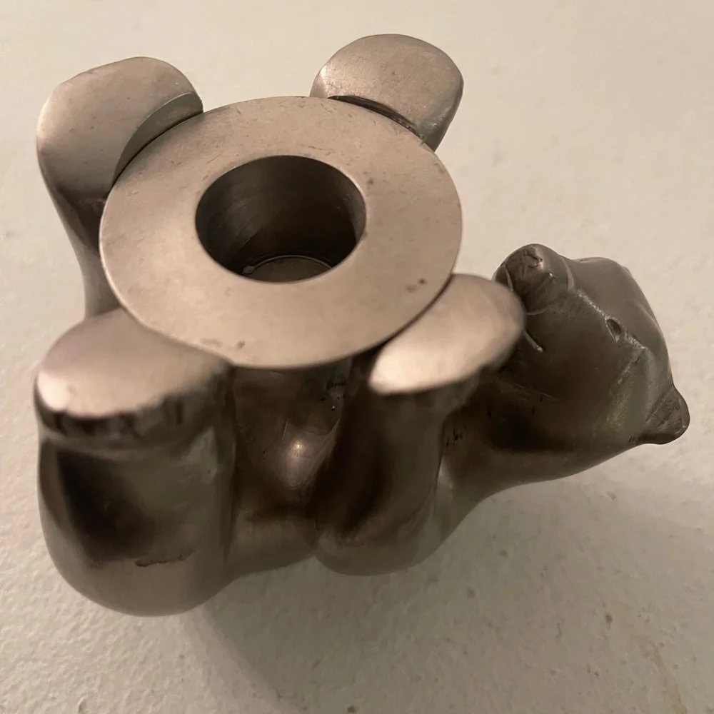 Restoration Hardware Polar Bear Figure candle holder